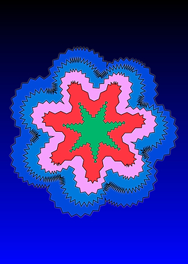 Abstract Geometric Starburst