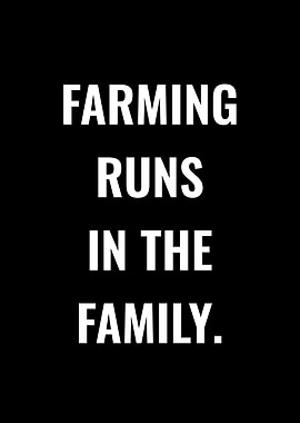 Farming runs in the family text art