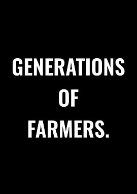 Generations of Farmers Text Art