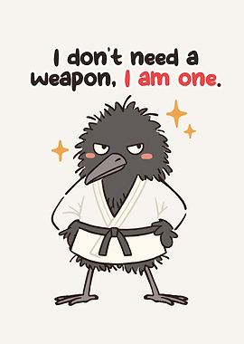 Karate Crow 'I am a weapon'