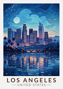 Los Angeles Skyline at Night