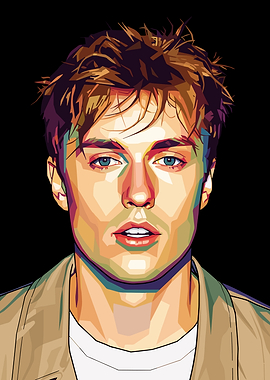 Sam Fender Pop Art Portrait