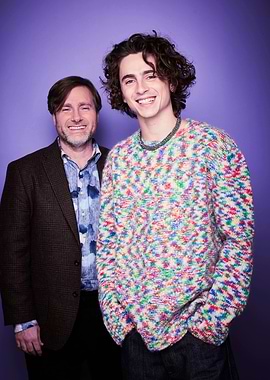 Timothée Chalamet and Director Wes Anderson