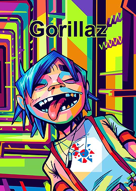 Gorillaz 2-D Pop Art