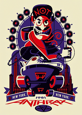 Anthrax New York 1981 Poster