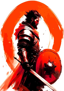 Warrior with Sword and Shield