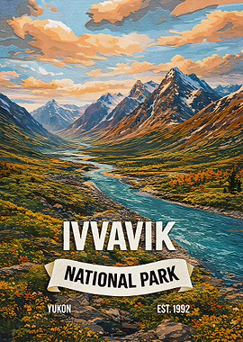 Ivvavik National Park Vintage Poster