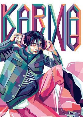 Karma Pop Art Portrait