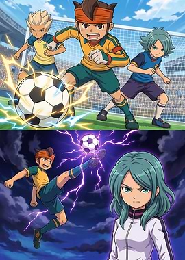 Inazuma Eleven Soccer Anime Art