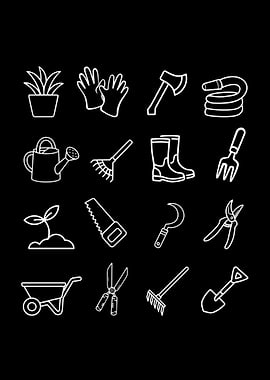 Gardening Tools Icons