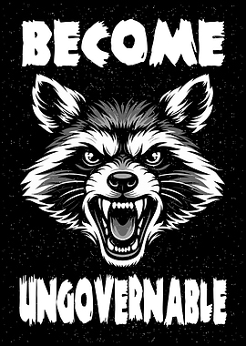 Angry Raccoon Become Ungovernable Funny Meme
