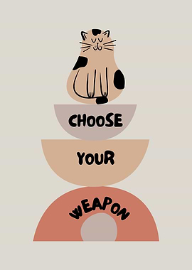 Cute Cat with Inspirational Text