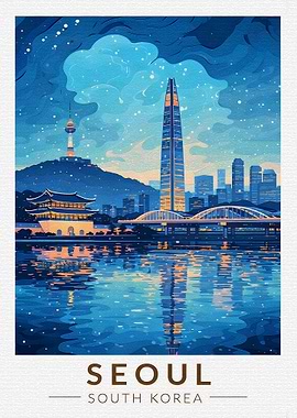 Seoul Cityscape at Night