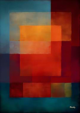 Emerald Aurora Color Field Abstract Painting