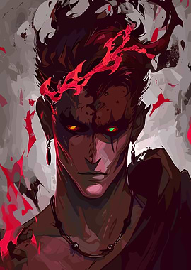 Fiery Demon Portrait