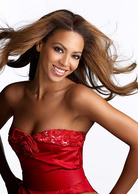 Beyoncé in a Red Dress