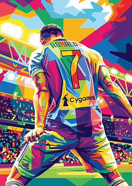 Cristiano Ronaldo Pop Art