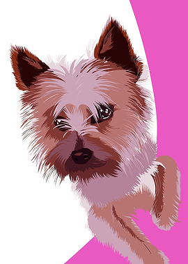 Cute Dog Peeking Out