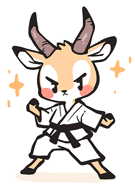 Karate Gazelle Character