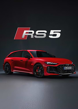 Red Audi RS 5 Sportback