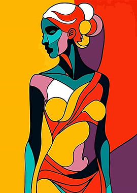 Abstract Woman Portrait