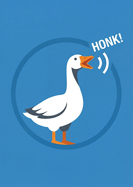 Goose Honking in a Circle