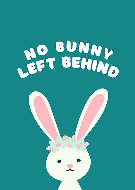 Cute Bunny with Flower Crown