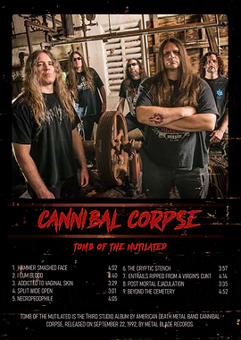 Cannibal Corpse Tomb of the Mutilated Album Art