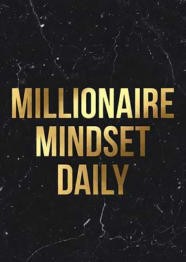 Millionaire Mindset Daily Text Art