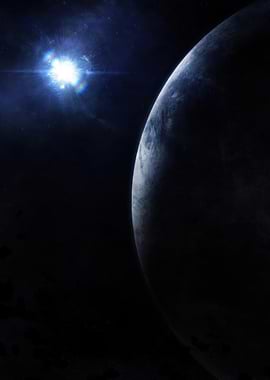 Planet and Starburst in Space