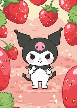 Kuromi with Strawberries