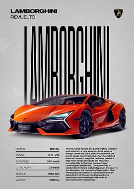 Lamborghini Revuelto Poster