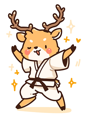 Cute Deer in Karate Gi