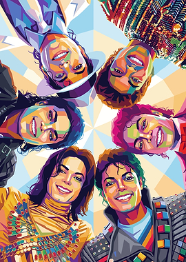 Michael Jackson Pop Art Collage