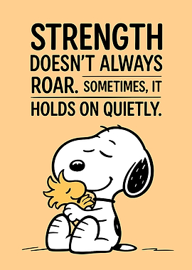 Snoopy and Woodstock hug
