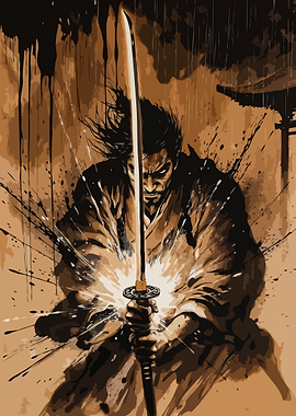 Samurai Warrior with Katana