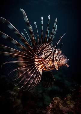 Lionfish Underwater Portrait