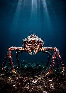 Giant King Crab Underwater