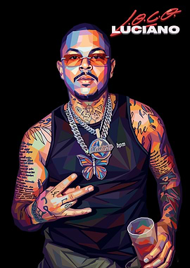 Luciano Pop Art Portrait