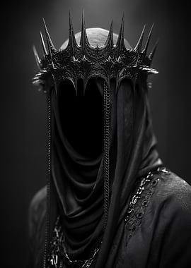 Dark King Crowned Figure