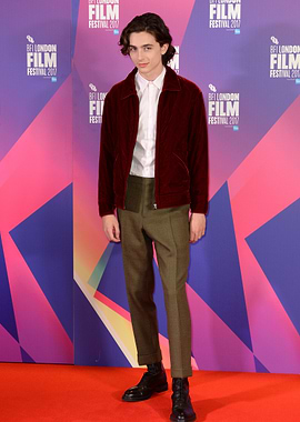 Timothée Chalamet at BFI London Film Festival