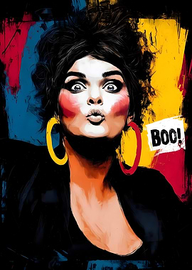 Boo, Babe – Playful Pop Art Poster