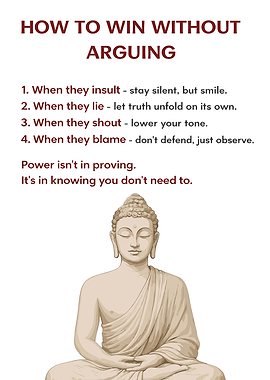 How to Win Without Arguing