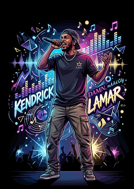 Kendrick Lamar Concert Art
