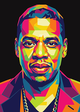 Jay-Z Pop Art Portrait
