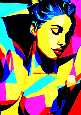 Pop Art Portrait of a Woman