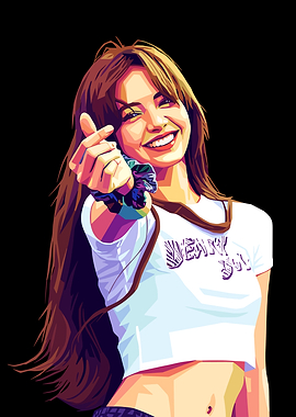 Pop Art Portrait of a Lisa BLACKPINK