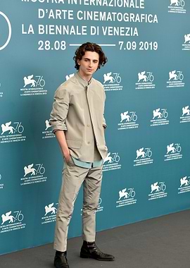 Timothée Chalamet at Venice Film Festival