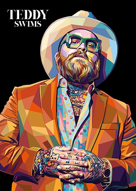 Teddy Swims Pop Art Portrait