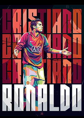 Cristiano Ronaldo WPAP Art